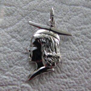 Sterling Silver Graduation Charm - Vintage